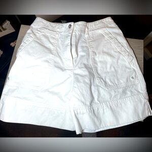 Lauren Ralph Lauren VINTAGE White Denim Woman’s Shorts Size Petite 2 100% Cotton